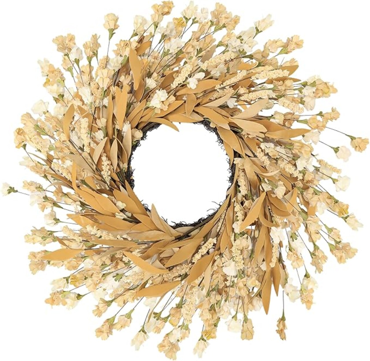 24'' Fall Wreaths for Front Door,Autumn Wreath,Fall Door Wreath,Spring Wreath,Fall Decorations for Home Window Wall Porch Farmhouse Wedding Home Decor Fall Wreath